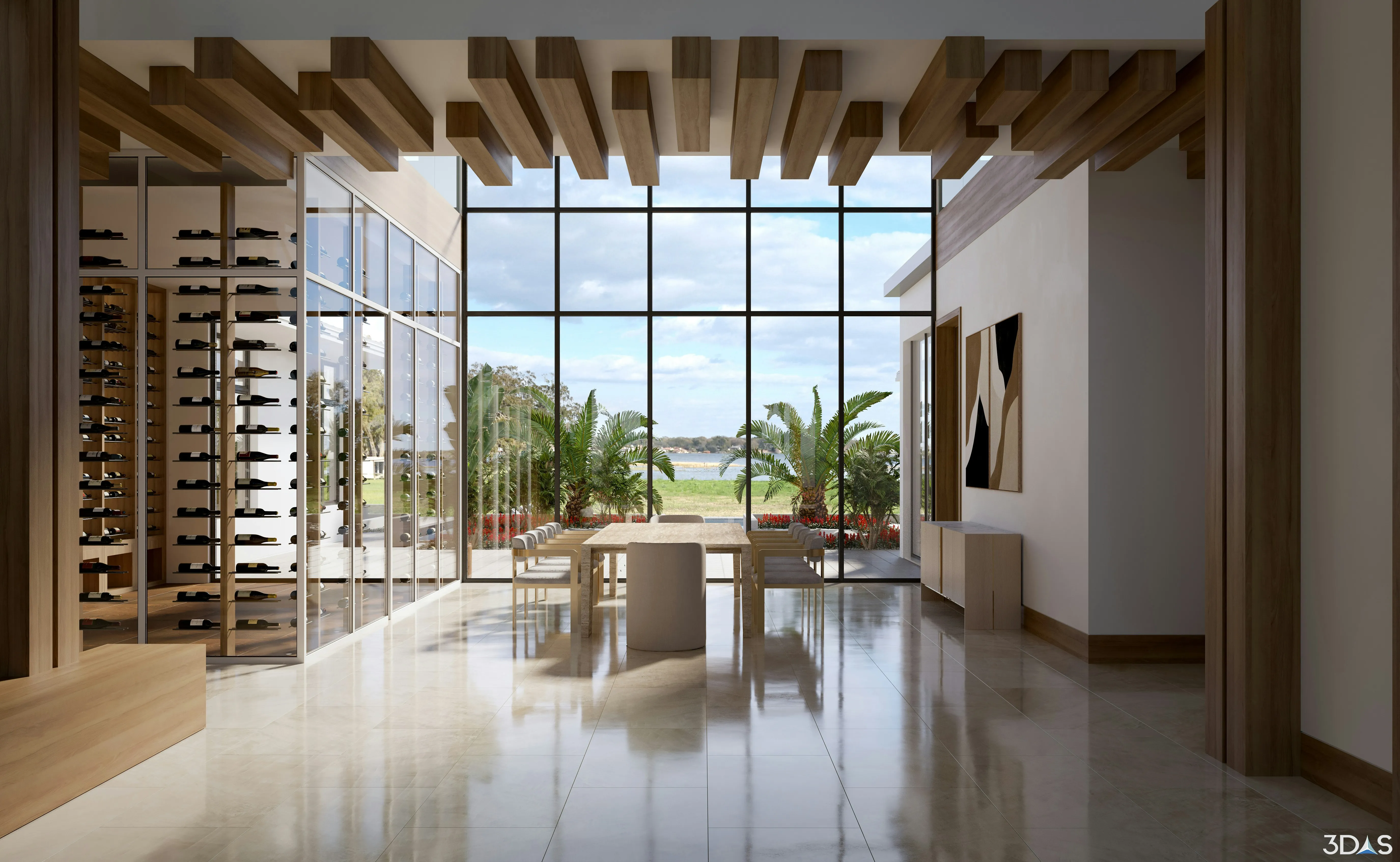 Luxury home entrance